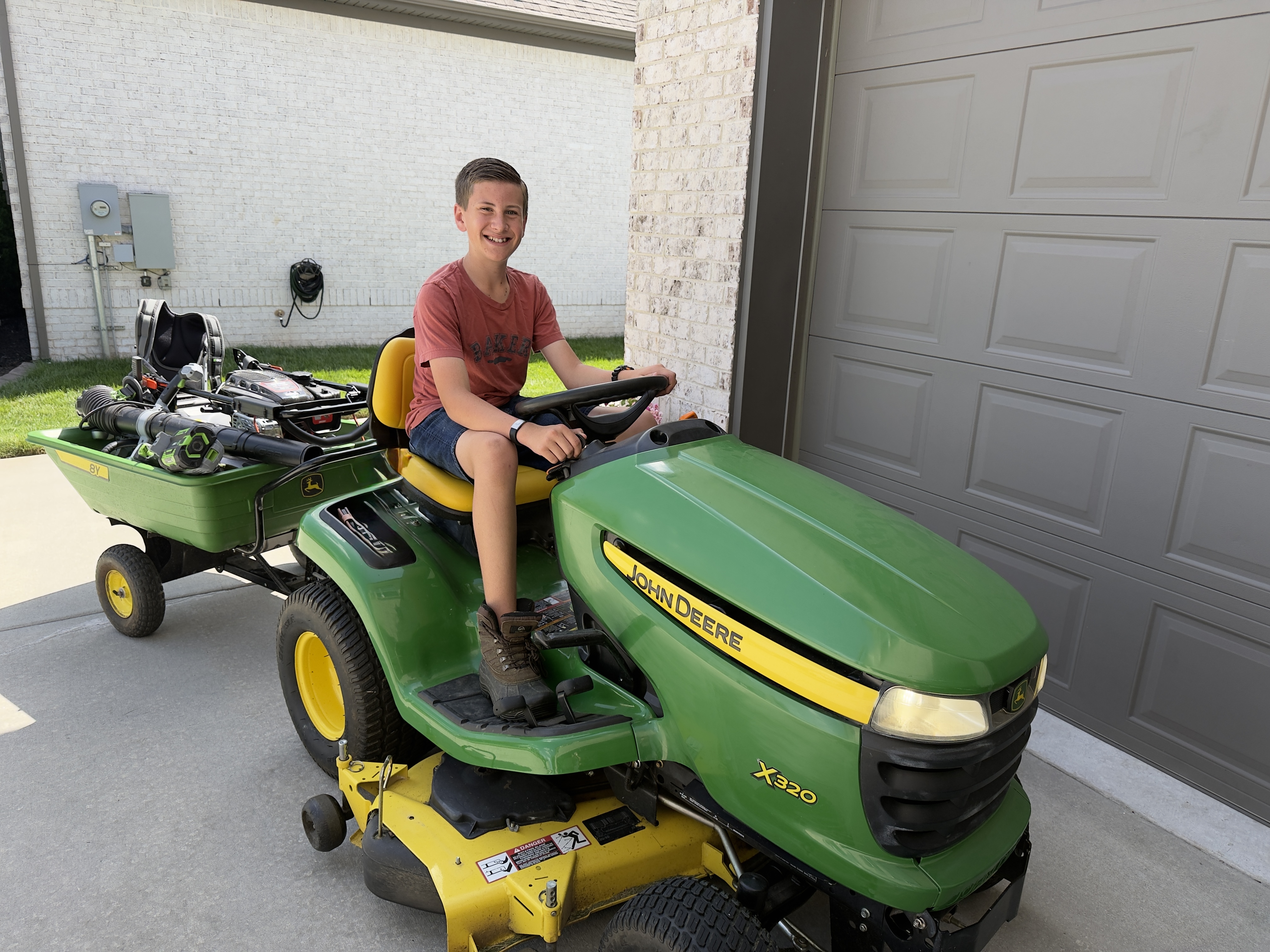 Gentry Grounds Co. lawn care equipment